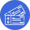 Icono seguro de viaje